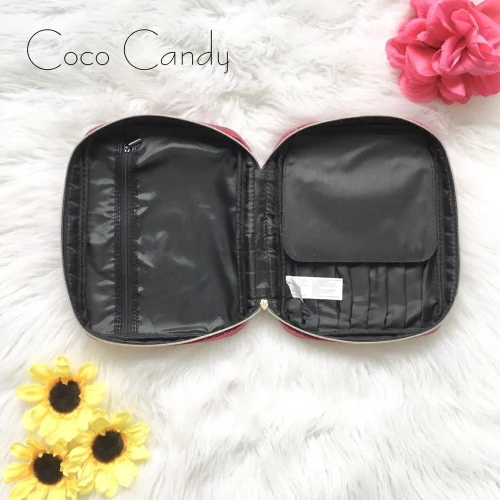 🆕Juicy Couture Logo Pink Cosmetic Case